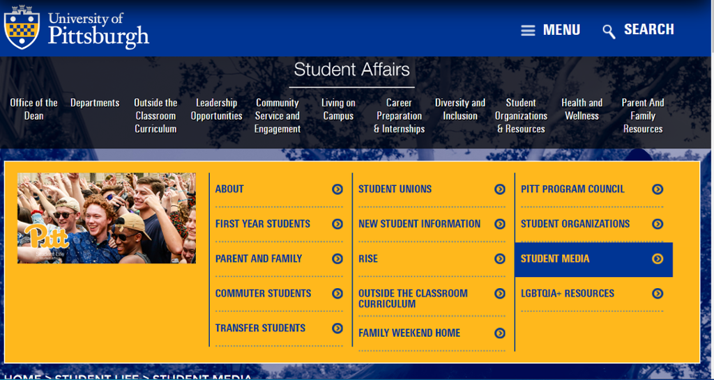 Student Media All Campuses My Pitt