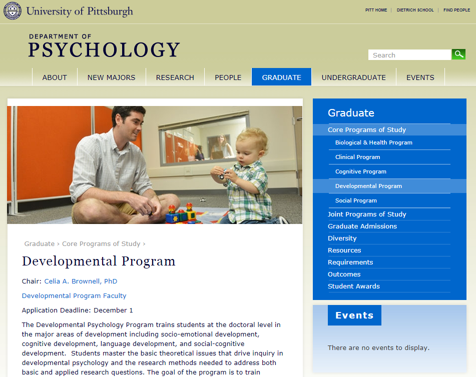 Find Developmental Psychology Graduate Program Information The Dietrich School Of Arts And 